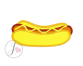 Hotdog Applique Design, Machine Applique Designs