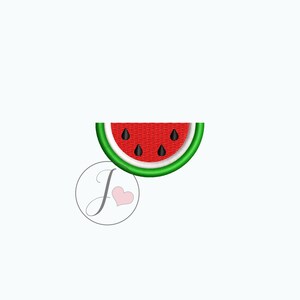 Watermelon Half Embroidery Design, Watermelon Embroidery Design, Machine Embroidery Designs