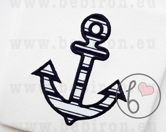 Anchor Nautical Applique Design, Machine Embroidery Pattern, Instant Download