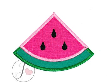 Watermelon Viertel Applikation Design (Maschinenstickerei)