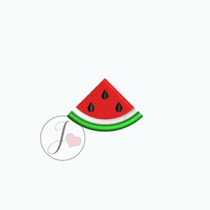 Watermelon quarter embroidery design, Watermelon embroidery Design, Machine Embroidery Designs