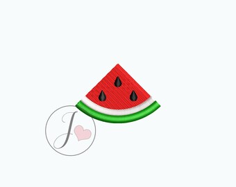 Wassermelonen Viertel Stickdatei, Maschinenstickerei (Digitaler Download)