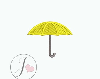 Umbrella Embroidery Design, Machine Embroidery Pattern (Instant Download)