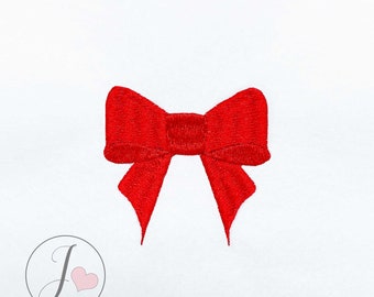 Bow Mini Embroidery Design, Machine Embroidery Pattern (Digital Download)