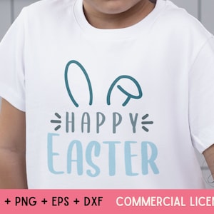 Happy Easter SVG, Easter SVG, Easter Bunny SVG, Family T-Shirt Easter svg, Easter Kids Tshirt svg, Files for Cricut