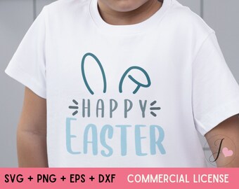 Happy Easter SVG, Easter SVG, Easter Bunny SVG, Family T-Shirt Easter svg, Easter Kids Tshirt svg, Files for Cricut