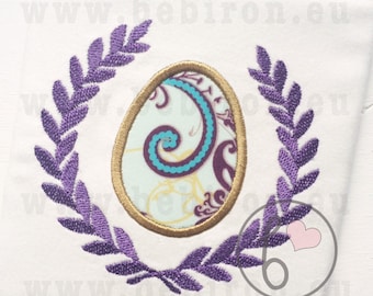 Easter Egg Stack Applique Machine Embroidery Design Pattern Painted ...