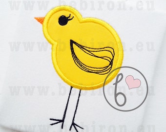 Ostern Küken Applikation, Maschinenstickerei, Stickdatei Ostern 2019