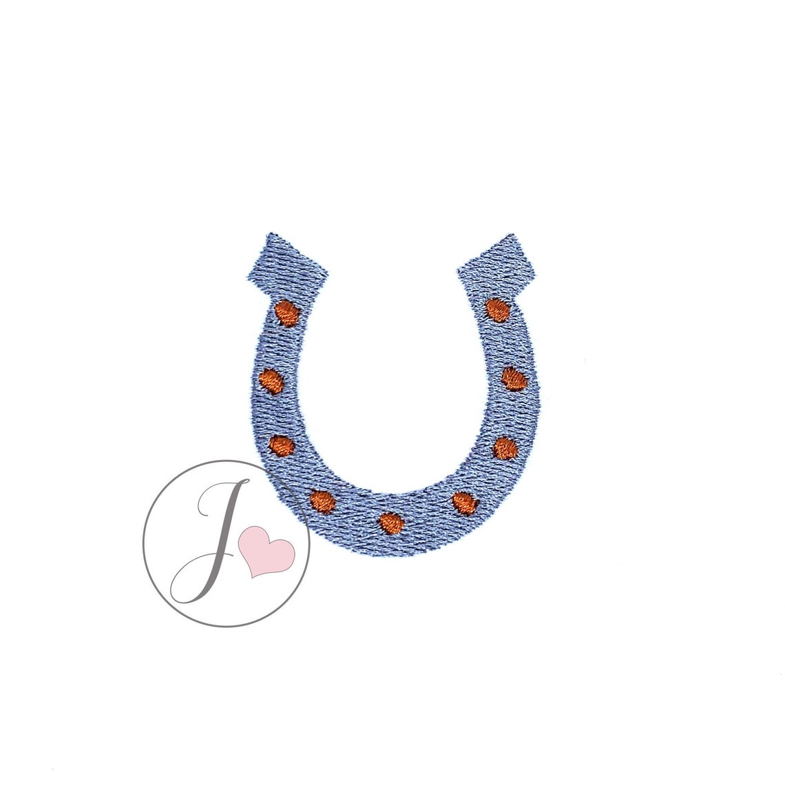Horseshoe Embroidery Design Machine Embroidery Designs Etsy