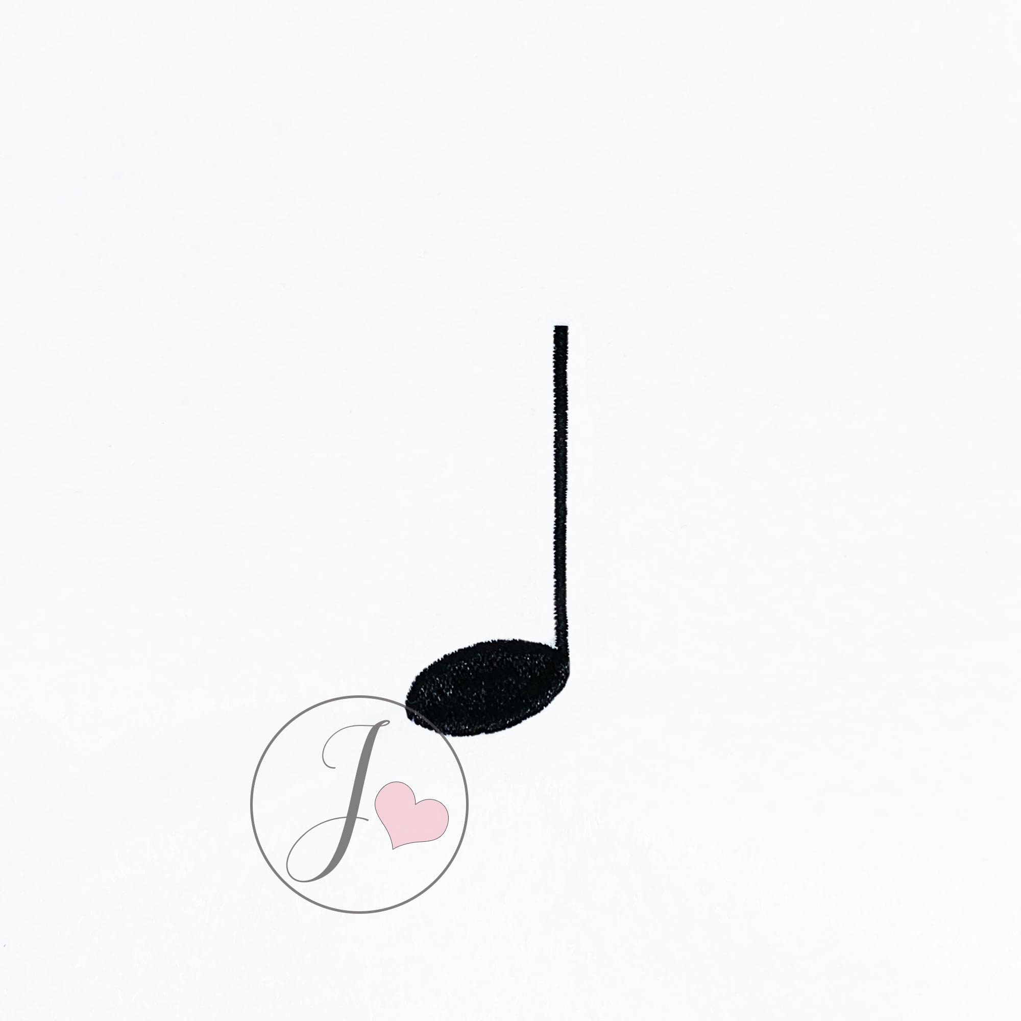 Quater Notes Design Quarter Note Embroidery Design, Music Note Machine Embroidery (digital ...