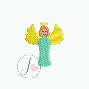 Angel Girl Natale Mini Ricamo Design, Macchina Ricamo Angelo Modello, Mini Angelo Natale Ricamo Design, Angelo Ricamo