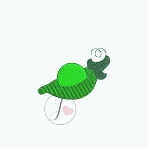 Baby Sweet Pea Embroidery Design, Pea Embroidery Design, Machine Embroidery Designs