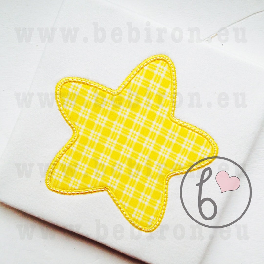 Star Applique Design, Machine Embroidery Pattern, Instant Download - Etsy