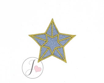 Star Machine Embroidery Design (Digital Download)