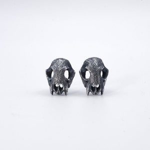 LYNX sculls || Dark fairy tale jewelry || Witchy earrings