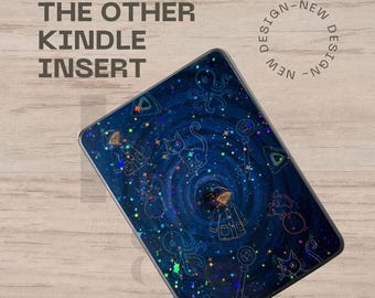 El otro inserto Kindle: diseño de portal caprichoso con superposición holográfica de estrella Paperwhite básico Colorsoft