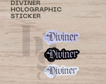 Pegatina holográfica de estrella Diviner / Vinilo decorativo de fantasía gótica para Kindle y agendas