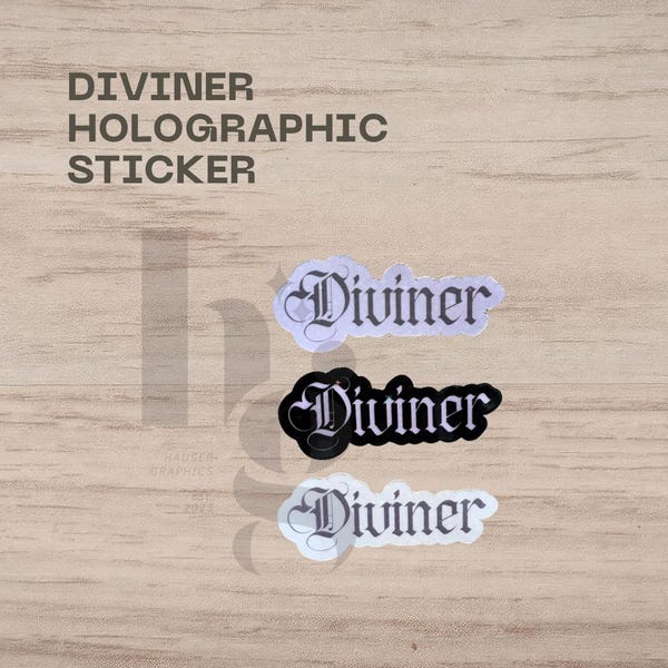 Diviner Holographic Star Sticker | Gothic Fantasy Vinyl Decal for Kindle & Journals