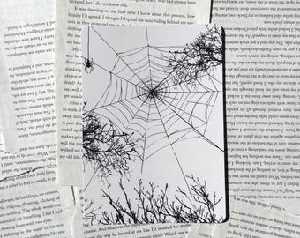 Spiderweb Kindle Insert • Gothic Dark Academia Reading Accessory • Spooky Bookish Gift for Readers and Kindle Lovers  Gift