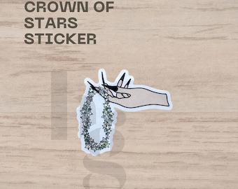 Crown of Stars, Manon Blackbeak, Throne of Glass, Waterproof Sticker