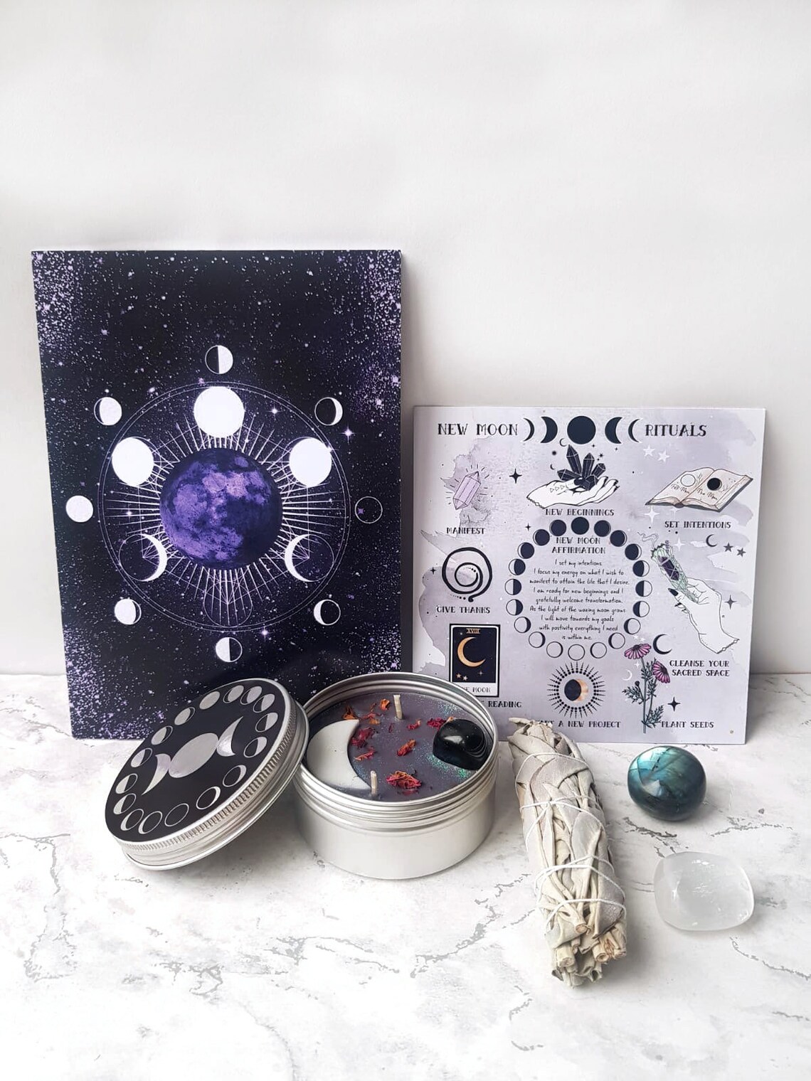 Moon Box Moon Gift Box Full Moon Gift New Moon Gift Etsy