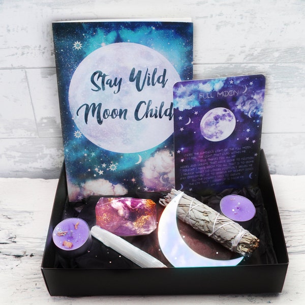 Moon Box - Moon Gift Box - Moon Gift - Moon Phases - Scented Candle - Christmas Gift - New Moon - Full Moon - Gift Set