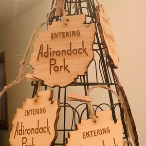 Adirondack Ornament, Adirondack Park Ornament, The Adirondacks Ornament, Adirondacks Gift, Adirondacks Holiday image 3