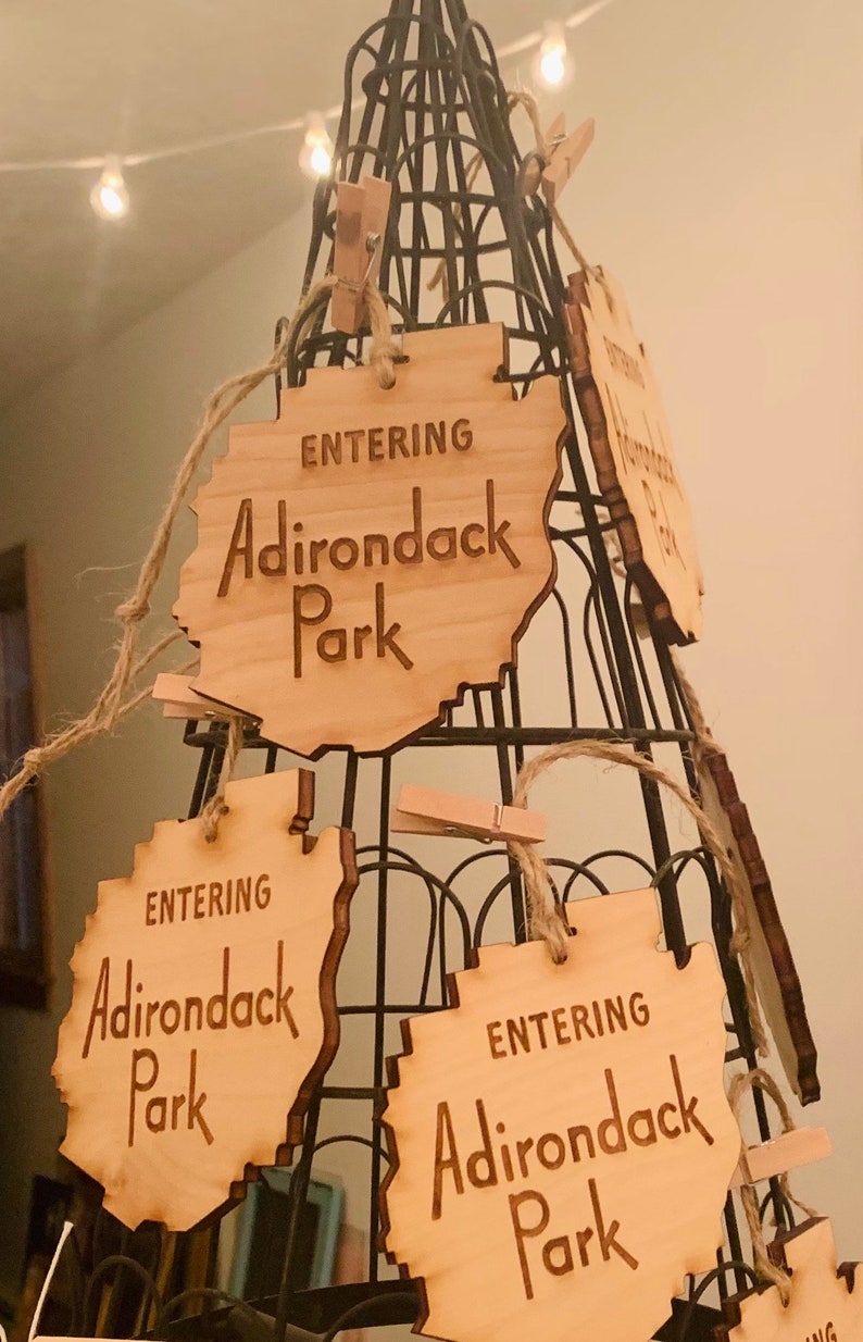 Adirondack Ornament, Adirondack Park Ornament, The Adirondacks Ornament, Adirondacks Gift, Adirondacks Holiday image 3