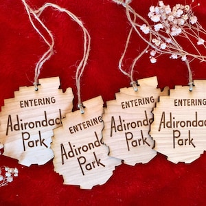 Adirondack Ornament, Adirondack Park Ornament, The Adirondacks Ornament, Adirondacks Gift, Adirondacks Holiday image 2