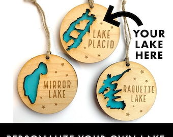 Personalized Lake Ornament