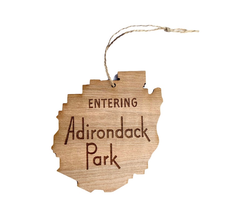 Adirondack Ornament, Adirondack Park Ornament, The Adirondacks Ornament, Adirondacks Gift, Adirondacks Holiday image 1