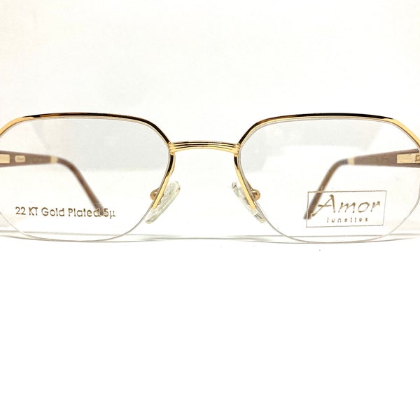 Vintage Amor Wood Temples  Sunglasses NOS