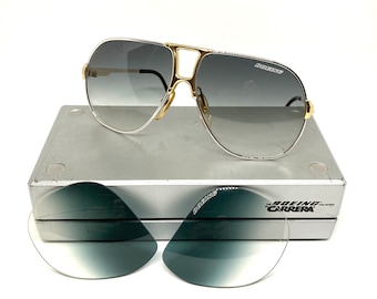 Vintage Carrera Boeing 5700 41 60-12 Small Sunglasses