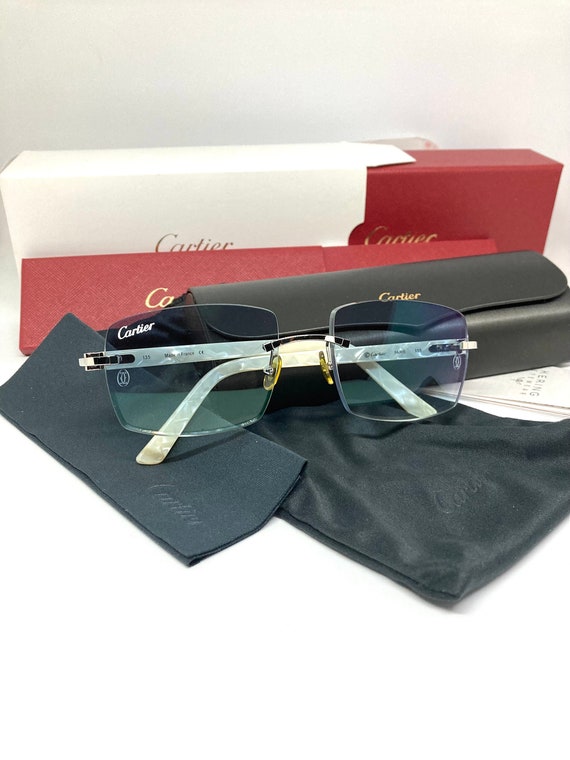 white acetate cartier