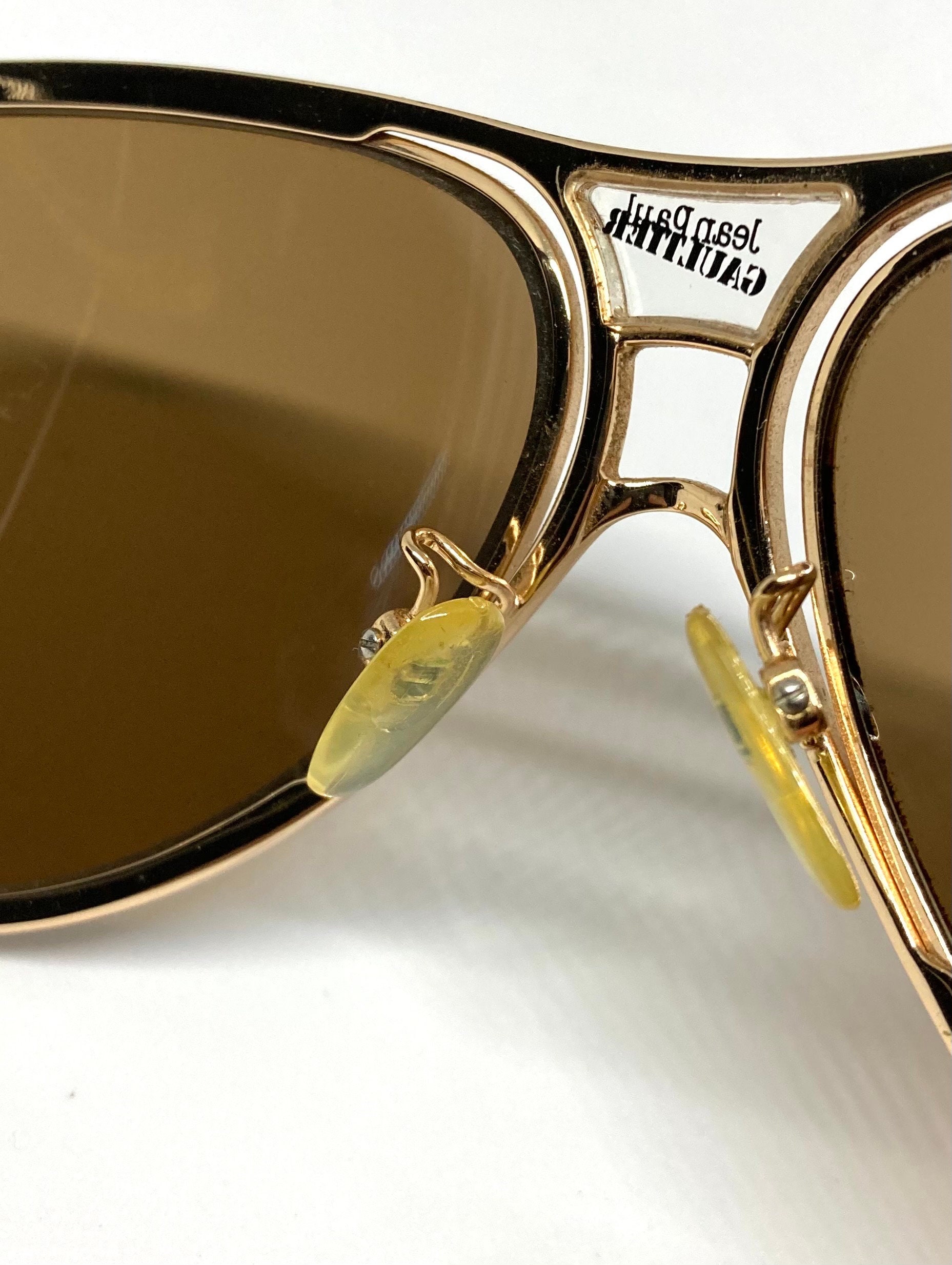 Vintage Jean Paul Gaultier SJP 545S Sunglasses Col 9HFS Dark Smoke Studded Y2K Jean Paul Gaultier Sunglasses SJP 504 vintage Y2K Wrap  main image 2