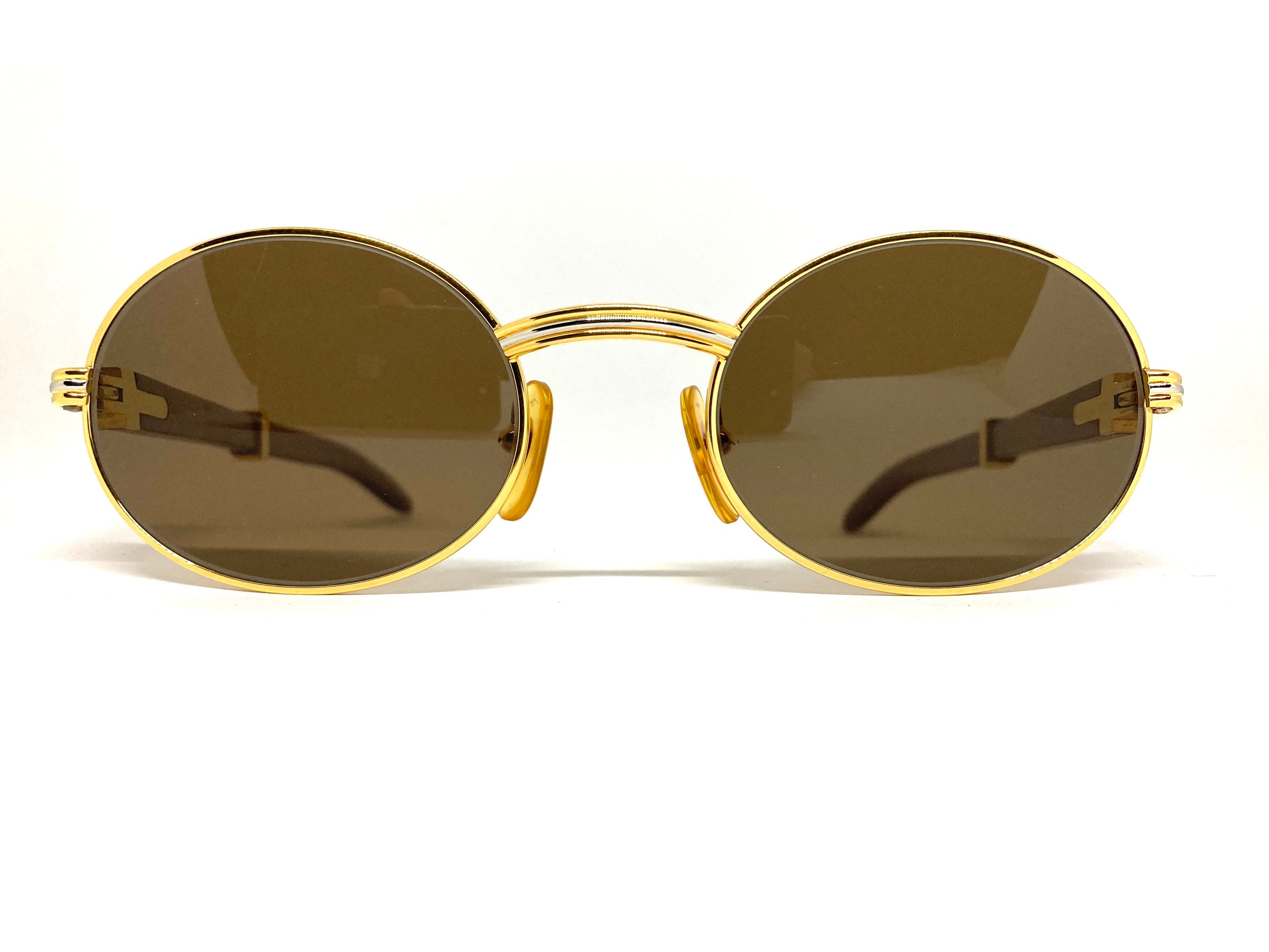 Vintage Cartier Giverny Gold 53-22-135b Sunglasses - Etsy