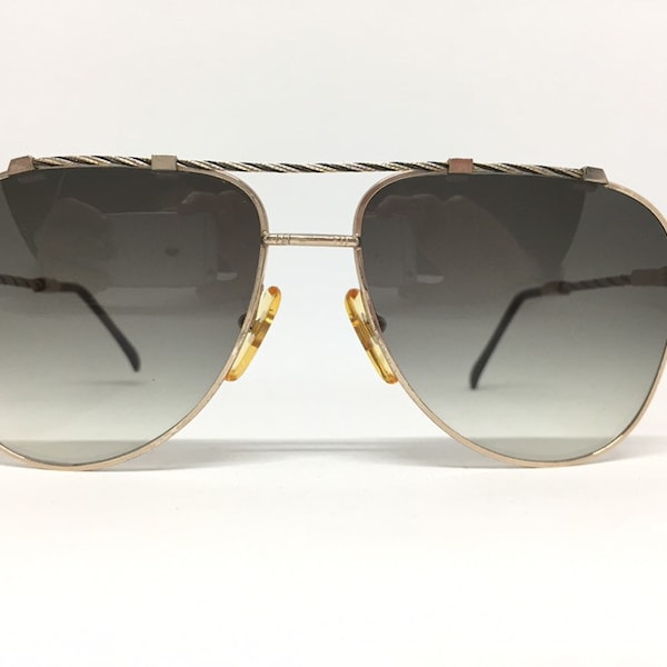 Vintage Pierre Cardin Plus Rare Tri-color cable detailed Sunglasses
