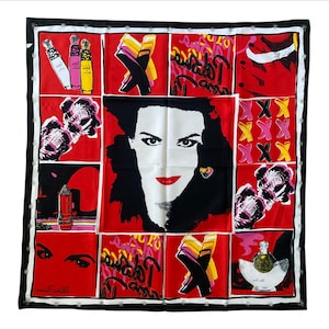 Vintage Paloma Picasso Pop Art Collection Scarf