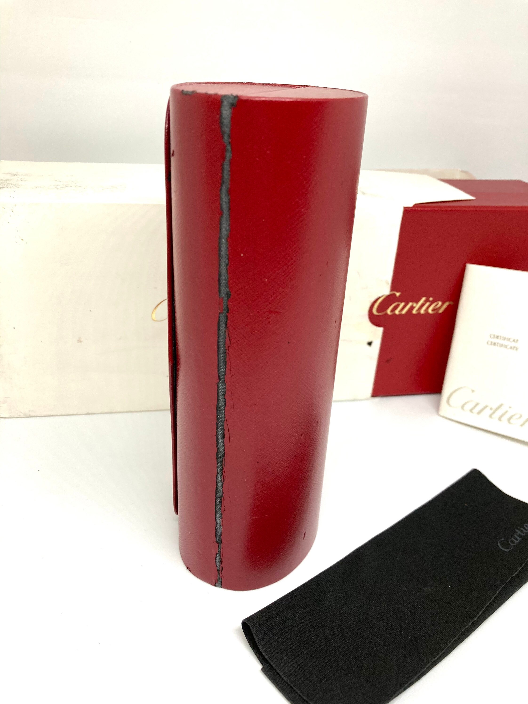 Vintage Cartier Big C Décor Gold Sunglasses Full Set Etsy