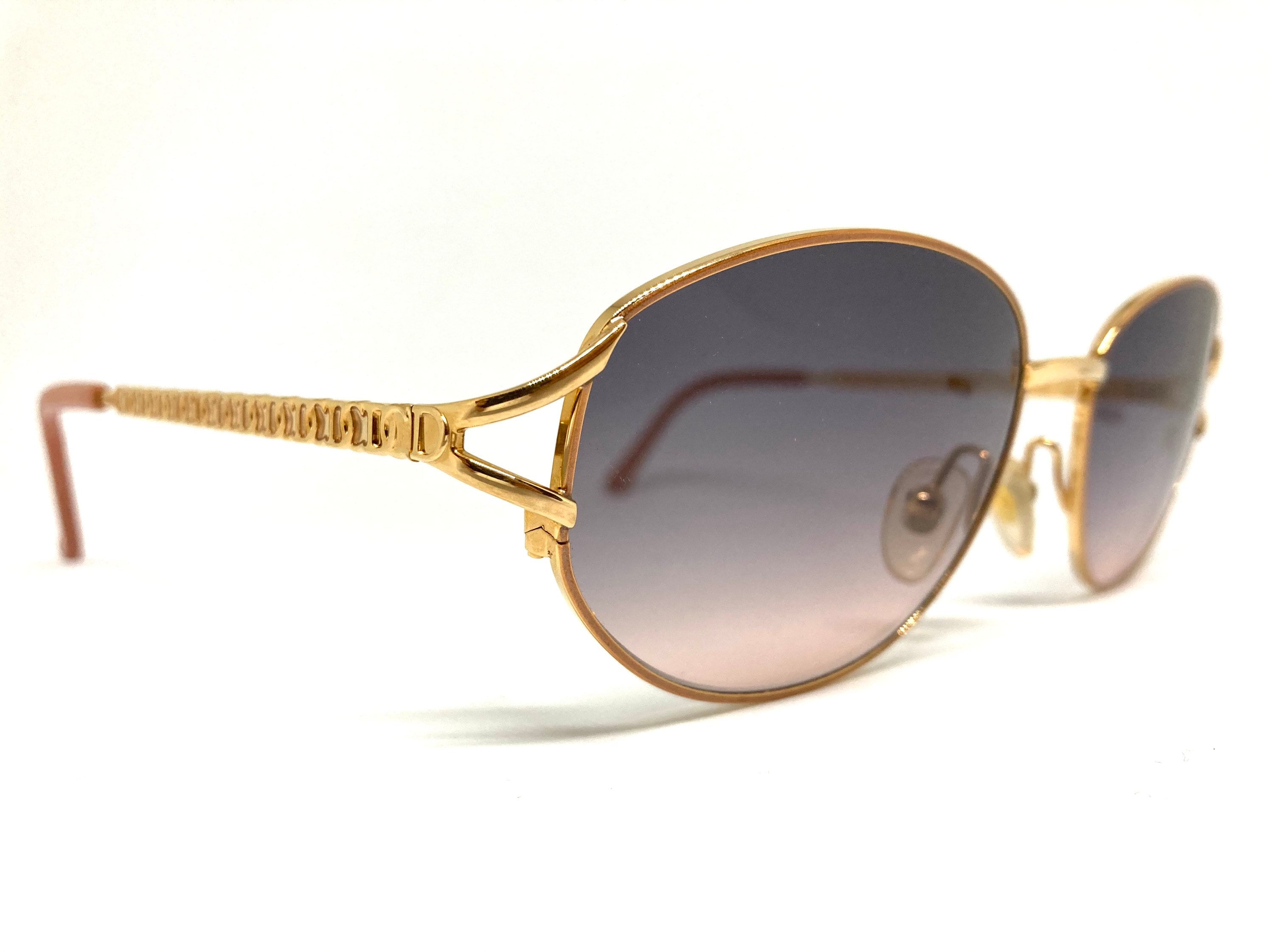 Christian dior gold sunglasses hotsell