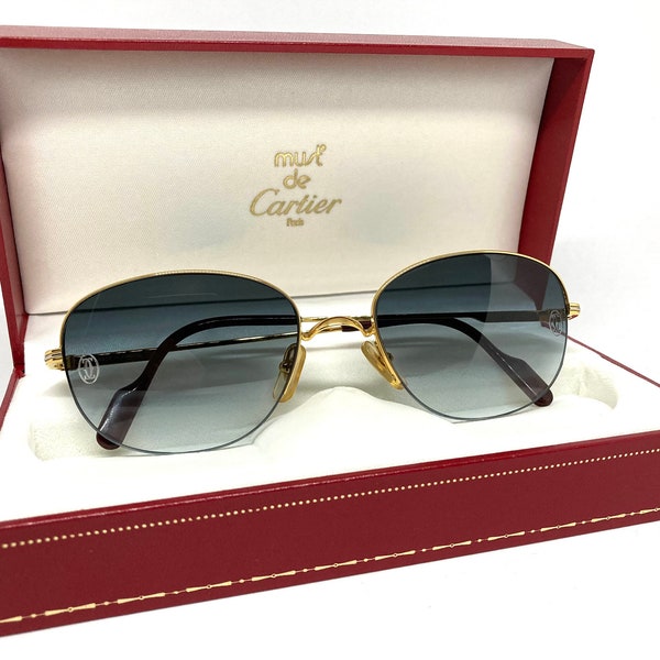 Vintage Cartier Montaigne 57-20-145 Sunglasses NOS