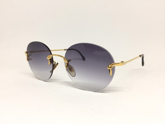 Vintage Boucheron Rimless Sunglasses