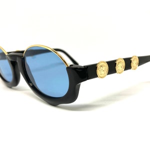 Vintage Gianni Versace MOD.S19 COL. 784 Black Sunglasses