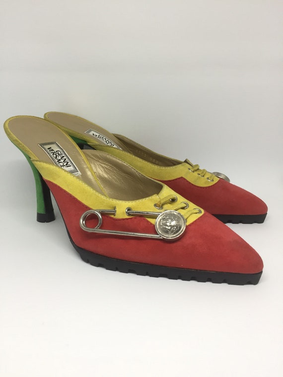 Gianni Versace Vintage Mules - Etsy