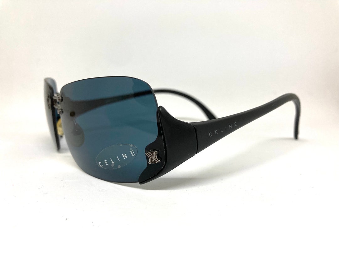Lunettes De Soleil Vintage Cyber Y2K Des Années 2000 - Style Bad Gyal, Monture Dorée, Verres Marron