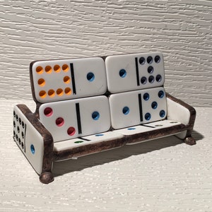 Business Card Holder - Horizontal - Mexican Train Tiles - Dominos - VERY COOL !