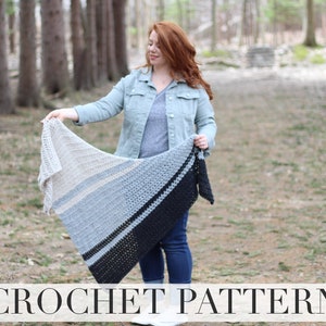 CROCHET PATTERN | North Woods Shawl | Spring Shawl | Beginner Pattern | Instant Download | PDF Pattern