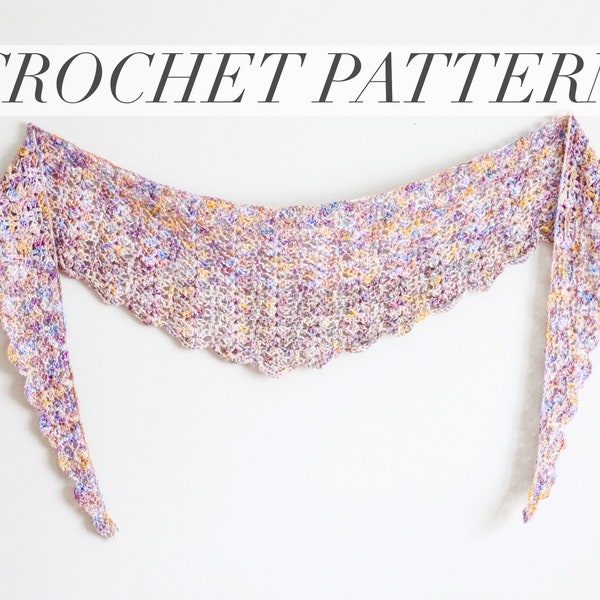 CROCHET PATTERN | Sydney Shawlette | PDF Pattern | Instant Download | Crochet Pattern | Designed by Little Red Knits