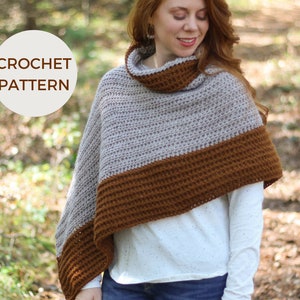 CROCHET PATTERN | Maple Ridge Poncho | PDF Pattern | Instant Download | Beginner Friendly Crochet Poncho | Crochet Sweater | Easy Poncho