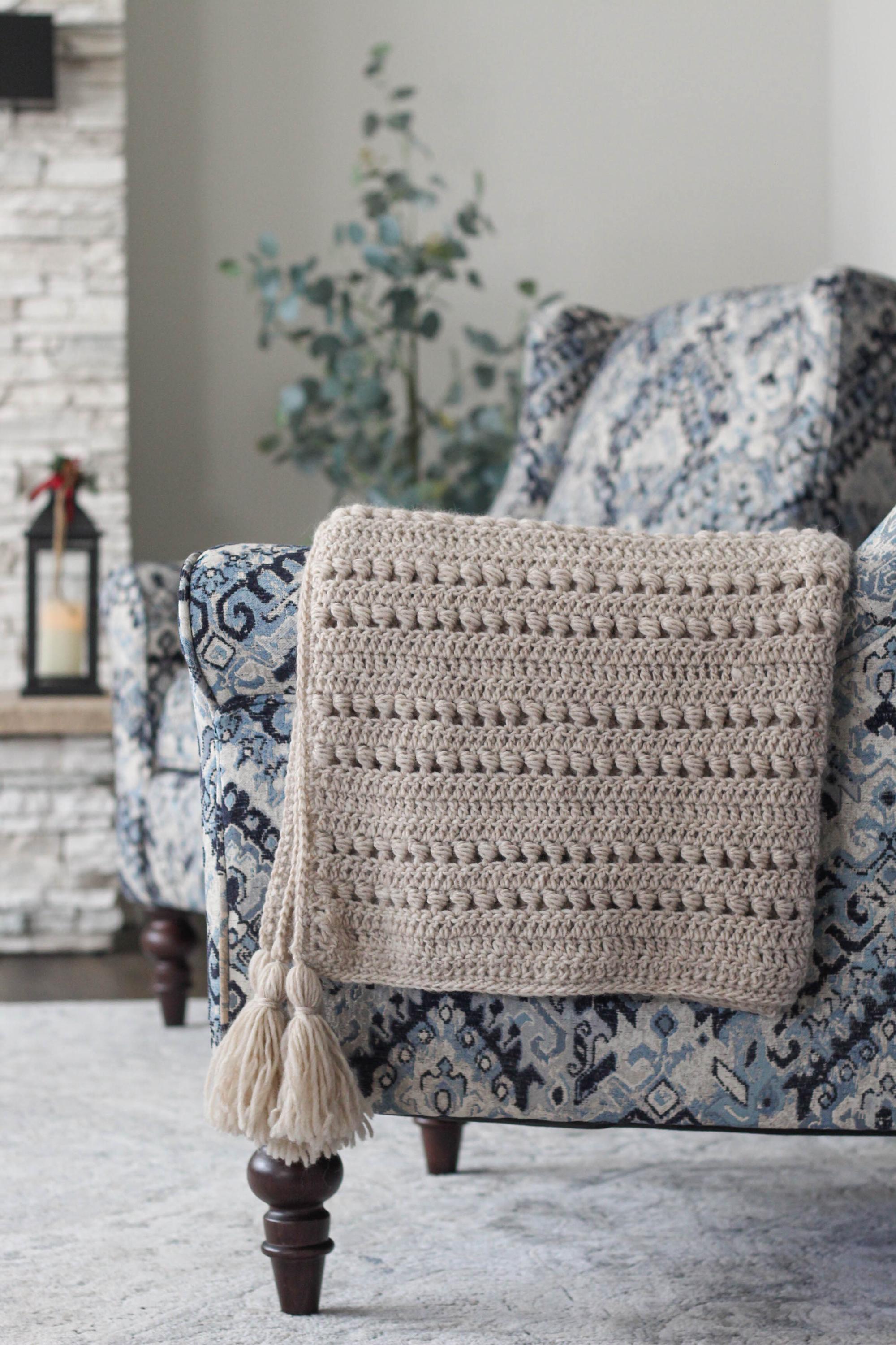 Beadboard Crochet Blanket PATTERN | Beginner-friendly DIY Throw (PDF ...